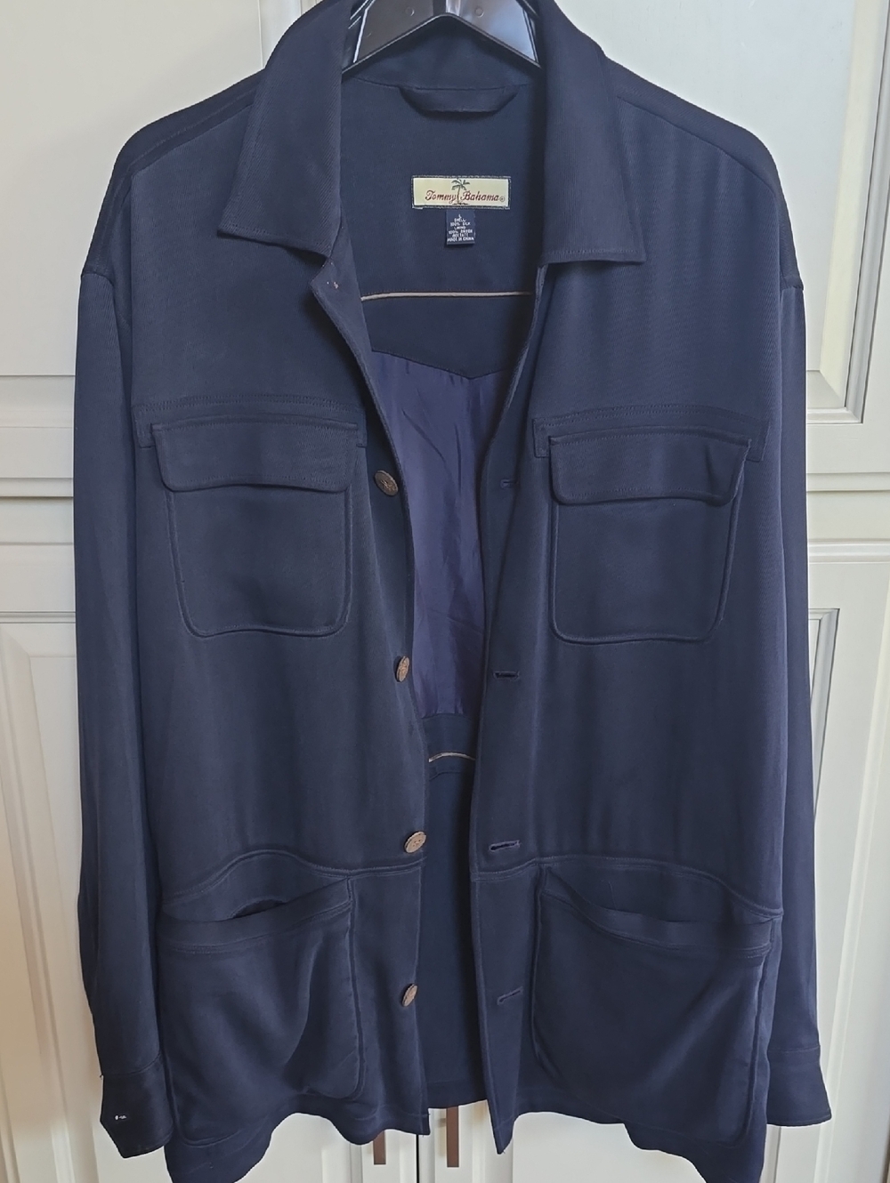 Tommy Bahama Dark Navy Utility Shirt-Jacket